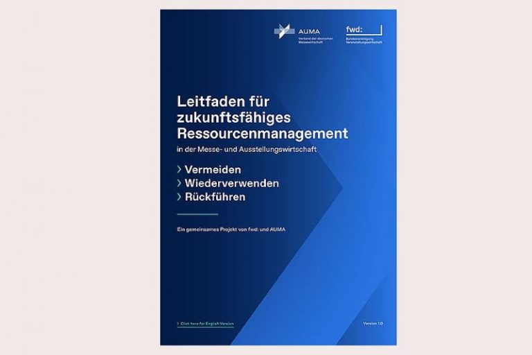 AUMA und fwd: veröffentlichen Praxishilfe für mehr Ressourceneffizienz auf Messen