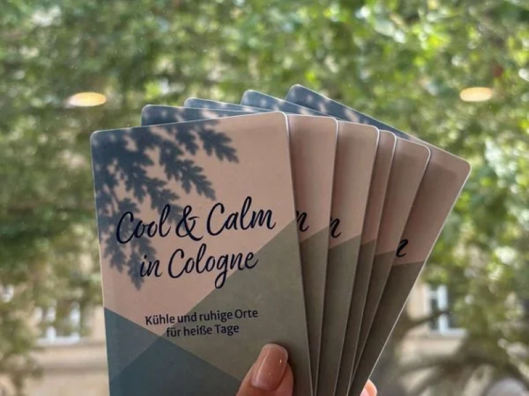 VisitKöln: Cool & Calm in Cologne Map zeigt Rückzugsorte an heißen Tagen