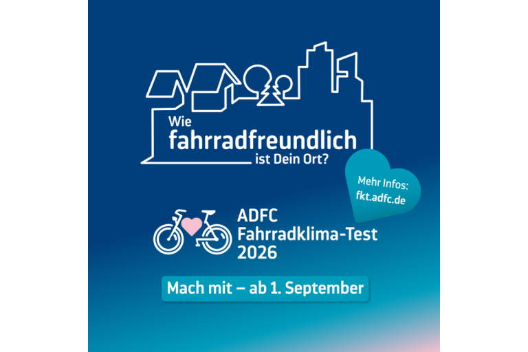 ADFC startet Fahrradklima-Test 2026